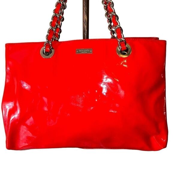 Kate Spade Red Patent Leather Tote - Picture 2 of 14